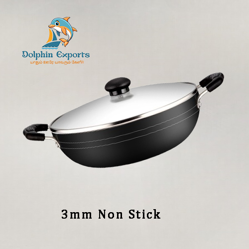 Shallow Kadai With Ss Lid